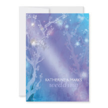 Boda azul cielo de los bosques brillantes