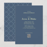 Boda azul con patrón de laberinto