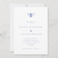 Boda azul de abeja ventilado simple