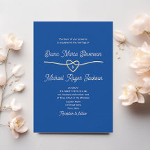 Boda Azul Formal Clásica
