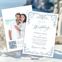 Boda azul oxidado y floral de Grace