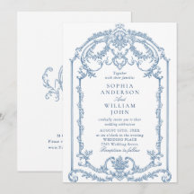 Boda azul oxidado y floral de Grace