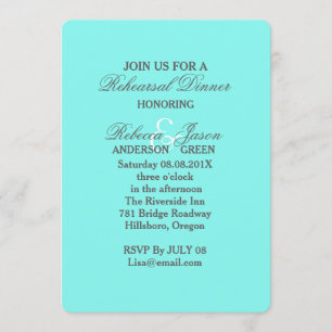 Invitación boda azul turquesa aqua azul huevo de petirrojo
