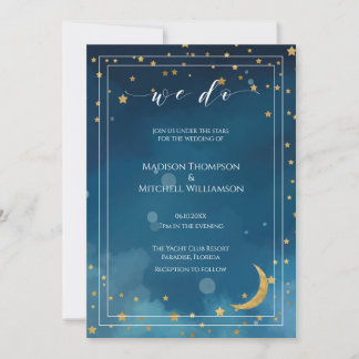 Invitación Boda Bajo Las Estrellas