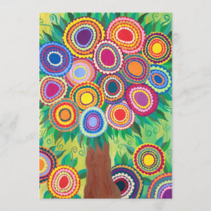 Invitación Boda Bar Mitzvah Ducha Árbol de la Vida