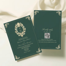 Boda Barroca de Oro y Verde Esmeralda