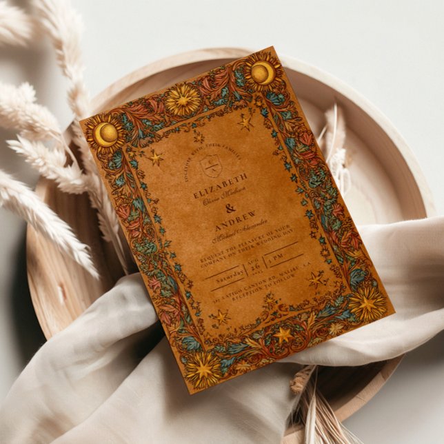 Invitación Boda Barroca Mística Celestial (Subido por el creador)
