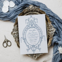 Boda Barroca Ornata Azul Francés