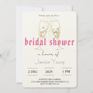 Invitación Boda Bash y llamada de cóctel nupcial