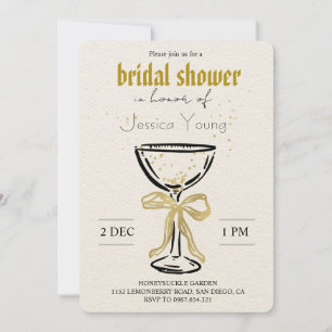 Invitación Boda Bash y llamada de cóctel nupcial