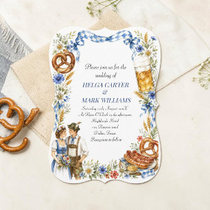 Invitación Boda bávara alpina de Oktoberfest alemana