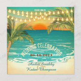 Invitación Boda Beach Sunset