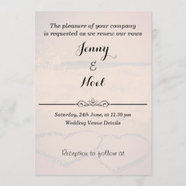 Invitación Boda Beach Sunset Vows Renovación