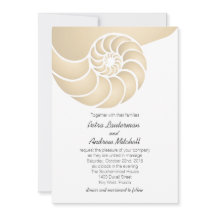 Boda beige Nautilus Shell Beach