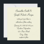 Invitación Boda beige sólido<br><div class="desc">Elegante pero sólida invitación a la boda en color beige.</div>