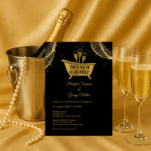 Boda Black Gold Brunch y Bubbly