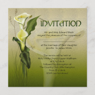 Invitación Boda blanca de la cala