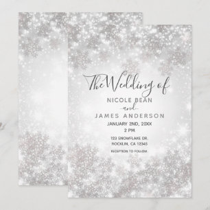 Invitación Boda blanca del país de las maravillas del