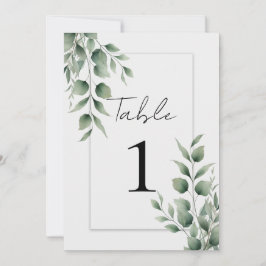 Invitación Boda Blanca Moderna con Vegetación Mínima