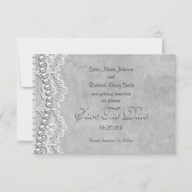 Invitación Boda blanco (Anverso)