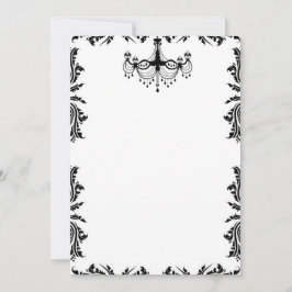 Invitación Boda blanco y negro