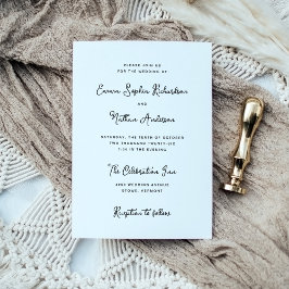 Invitación Boda blanco y negro dulce y caprichoso