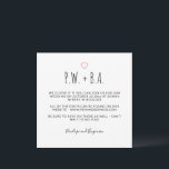 Invitación Boda blanco y negro Minimalista<br><div class="desc">Invitación a la boda blanca y negra Minimalista</div>