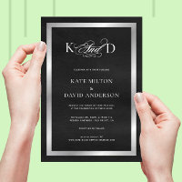 Boda blanco y negro moderna de Minimalistic