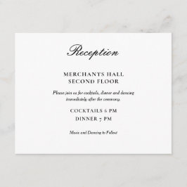 Invitación Boda blanco y negro simple