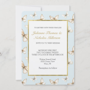 Invitación Boda Blue Skies & Butterflies