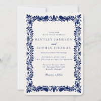 Boda Blue Talavera Tile Spanish Fiesta