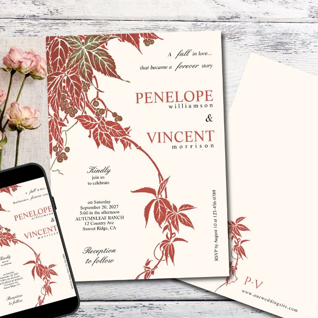 Invitación Boda Boda Caída en Amor (Subido por el creador)