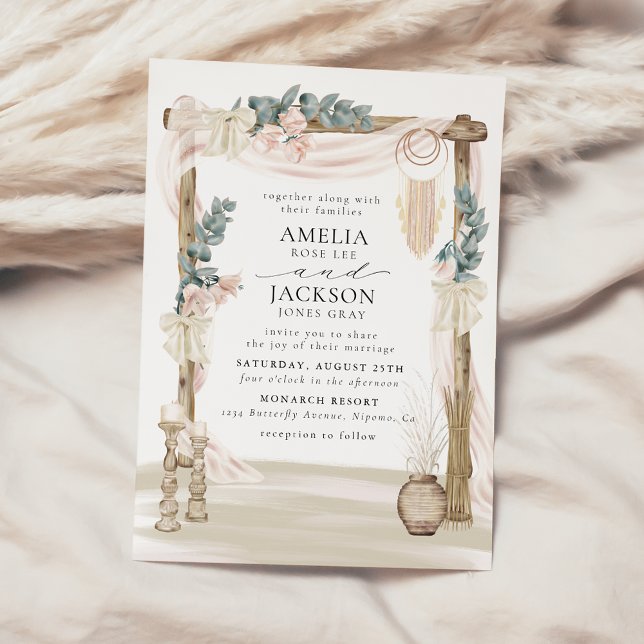 Invitación Boda Bohemiana de ensueño (Subido por el creador)