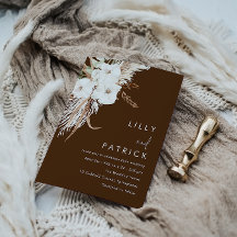 Boda Bohemiano Blanco Floral Moderno