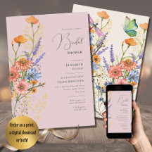 Boda bohemio Tema Romántico Flores silvestres Boho
