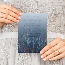 Boda Boho Blue con pastos y follaje silvestres 