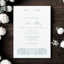 Boda Boho Blue Wildflower