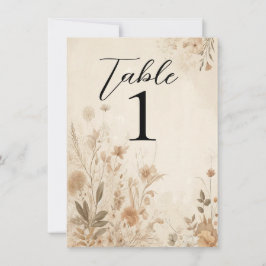 Invitación Boda Boho Botánica Floral Delicada Vintage