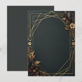 Invitación Boda Boho de Academia Oscura