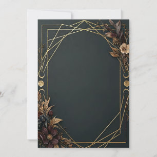 Invitación Boda Boho de Academia Oscura