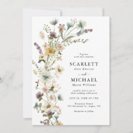 Invitación Boda Boho de Flor Silvestre
