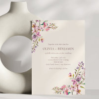 Boda Boho de Flores Silvestres Rosa Púrpura Capric