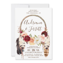 Boda Boho Dreamcatcher Rosa de Rubor y Peach