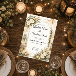 Invitación Boda Boho Elegante