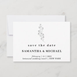 Invitación Boda Boho Floral Claro Indie Guardar la fecha