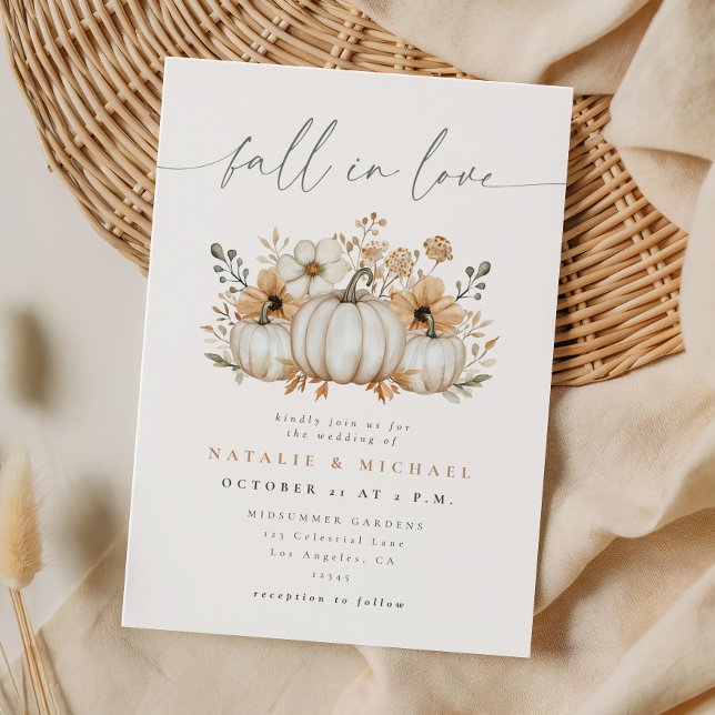Invitación Boda Boho Pumpkin Fall in Love (Subido por el creador)