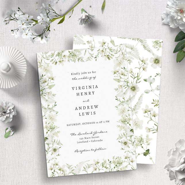 Invitación Boda Boho Rústica Elegante con Vegetación (Subido por el creador)