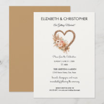 Boda Boho Terrenal Elegante Simple