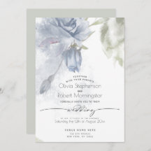 BODA | Boho Watercolor Dusty Blue Rosa
