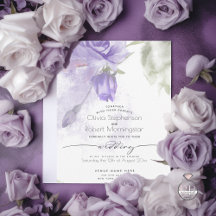 BODA | Boho Watercolor Morado Rosa Floral